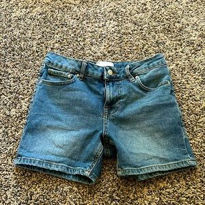 ASOS blue jean short shorts. Size 28.